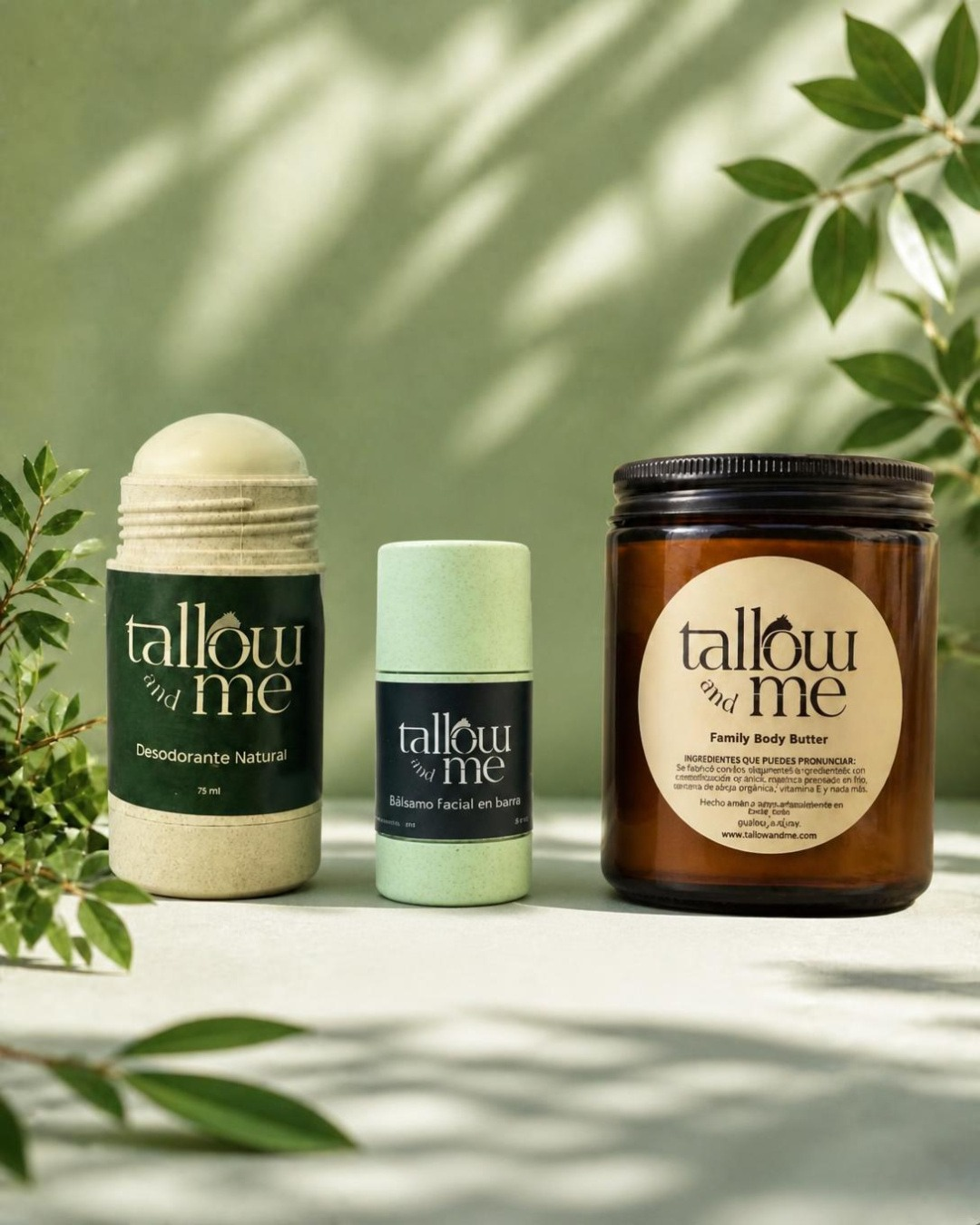 El Trío · Barra Bálsamo Facial + Family Body Butter + Desodorante